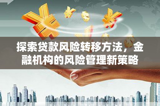 涿州探索贷款风险转移方法，金融机构的风险管理新策略