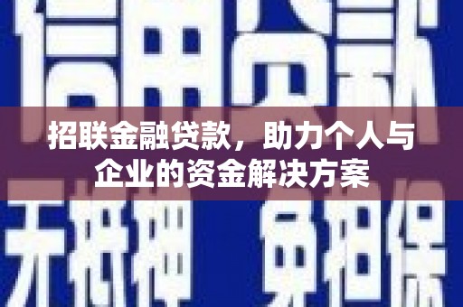 徐汇招联金融贷款，助力个人与企业的资金解决方案