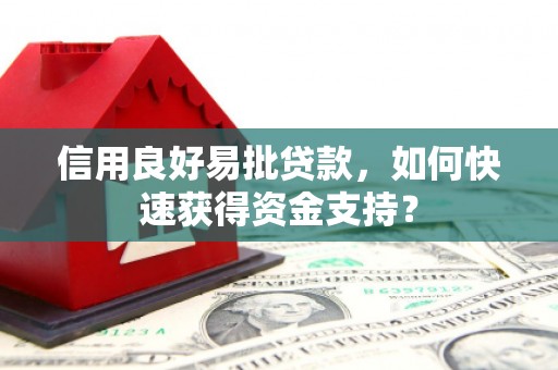 张湾信用良好易批贷款，如何快速获得资金支持？