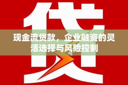 禄丰现金流贷款，企业融资的灵活选择与风险控制