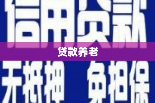 南安贷款养老
