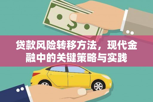 临沧贷款风险转移方法，现代金融中的关键策略与实践