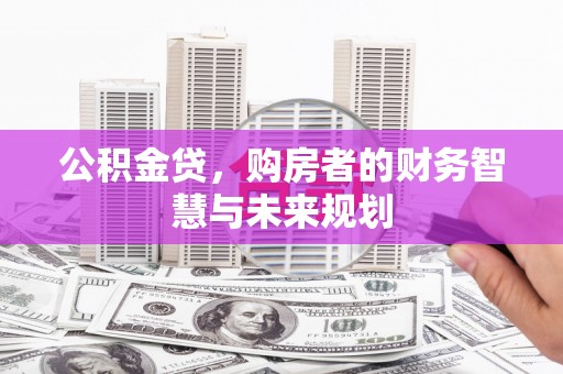 西林公积金贷，购房者的财务智慧与未来规划
