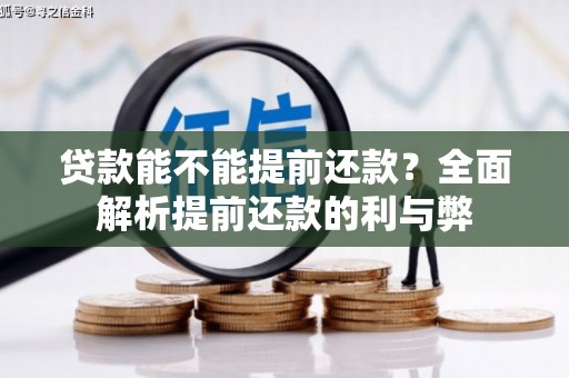 南涧贷款能不能提前还款？全面解析提前还款的利与弊