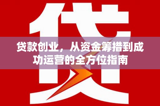 莱山贷款创业，从资金筹措到成功运营的全方位指南