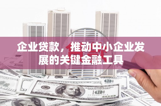 南海企业贷款，推动中小企业发展的关键金融工具
