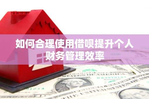 友谊如何合理使用借呗提升个人财务管理效率