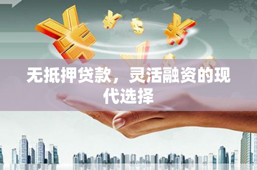 静乐无抵押贷款，灵活融资的现代选择