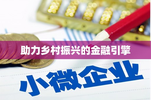 大武助力乡村振兴的金融引擎