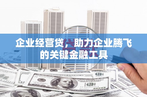 定襄企业经营贷，助力企业腾飞的关键金融工具
