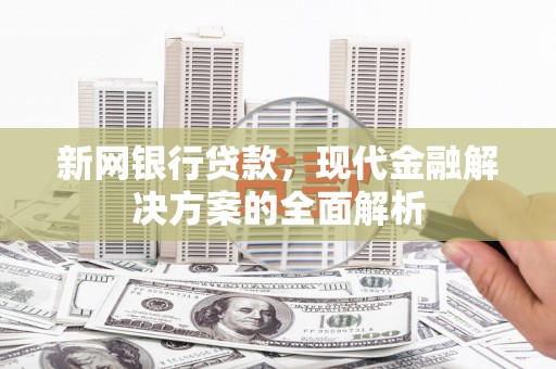 江西新网银行贷款，现代金融解决方案的全面解析