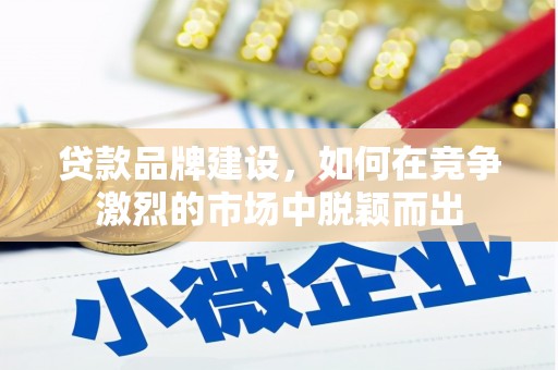 彝良贷款品牌建设，如何在竞争激烈的市场中脱颖而出