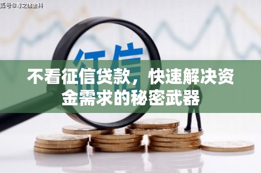 鹿泉不看征信贷款，快速解决资金需求的秘密武器