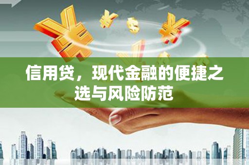 安平信用贷，现代金融的便捷之选与风险防范