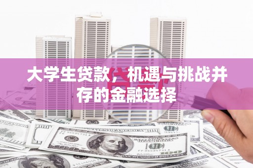 宜兰大学生贷款，机遇与挑战并存的金融选择