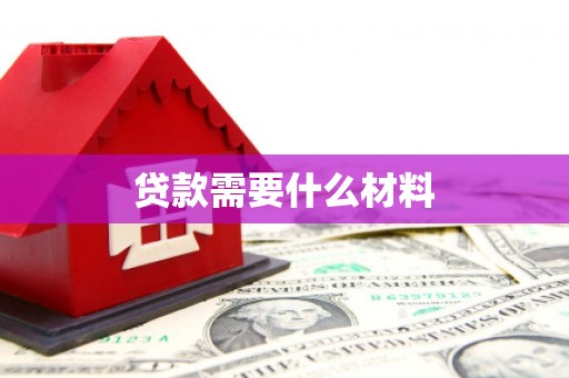 新泰贷款需要什么材料