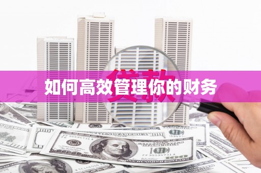 元宝山如何高效管理你的财务