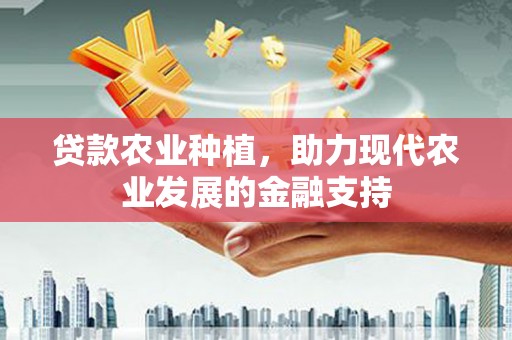 西市贷款农业种植，助力现代农业发展的金融支持